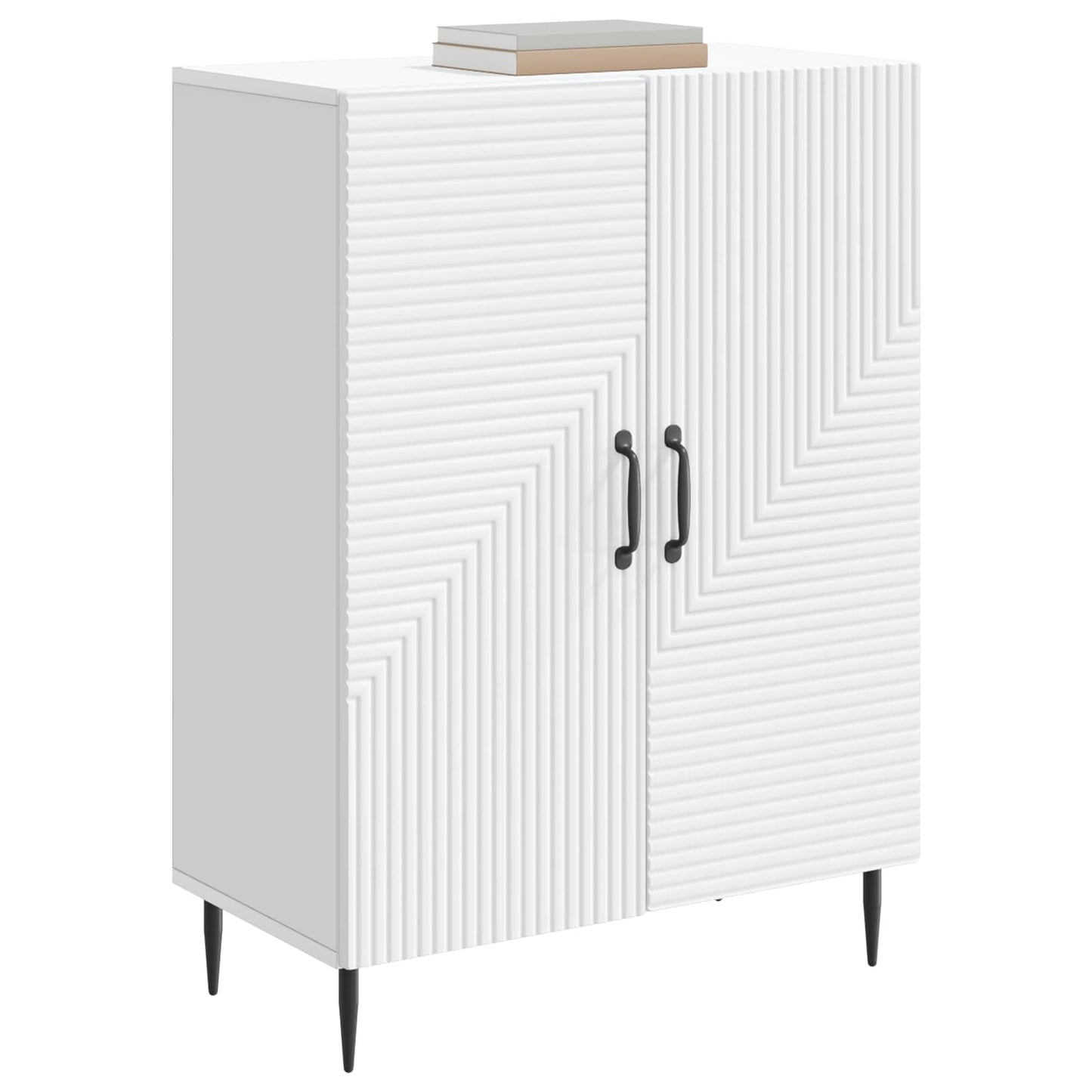 Dressoir Wit 66 x 34,5 x 89,5 cm Bewerkt hout is nu te koop bij PeponiXL, paradijselijk wonen!