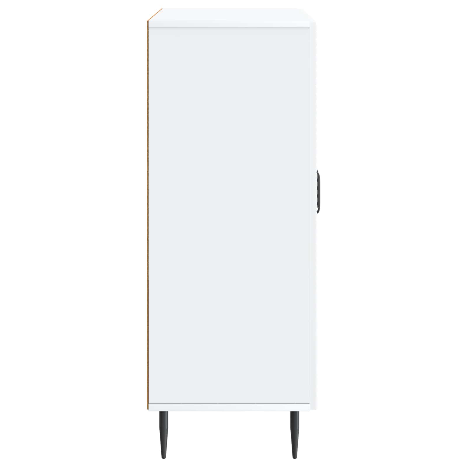 Dressoir Wit 66 x 34,5 x 89,5 cm Bewerkt hout is nu te koop bij PeponiXL, paradijselijk wonen!