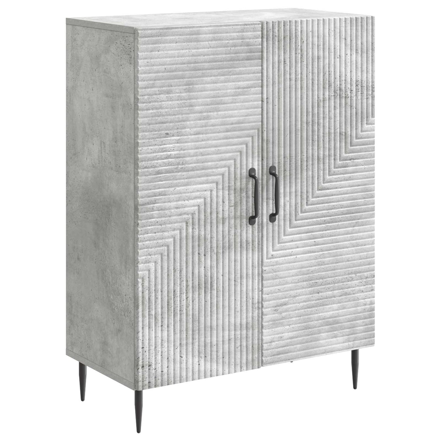 Dressoir Betongrijs 66 x 34,5 x 89,5 cm Bewerkt hout is nu te koop bij PeponiXL, paradijselijk wonen!