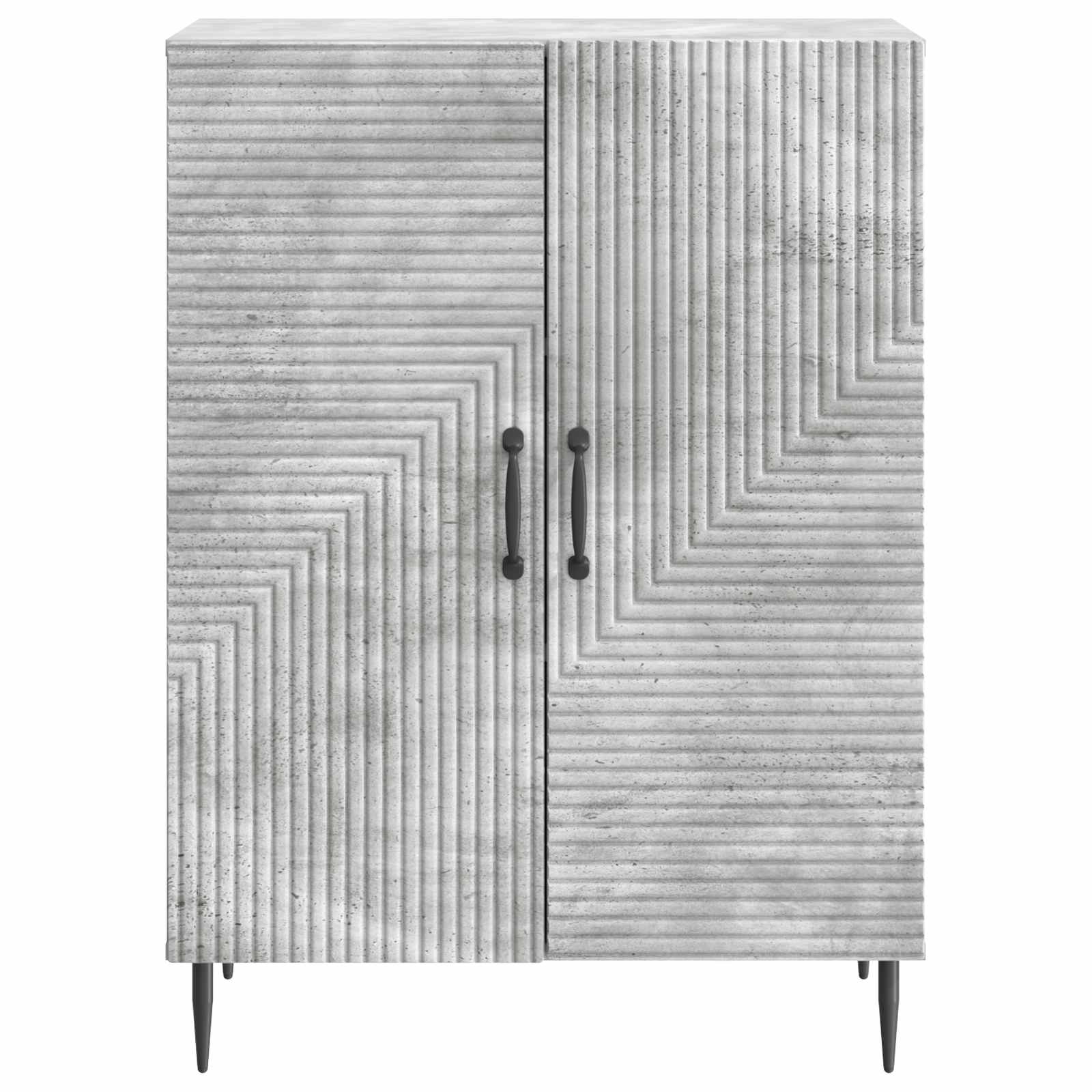Dressoir Betongrijs 66 x 34,5 x 89,5 cm Bewerkt hout is nu te koop bij PeponiXL, paradijselijk wonen!