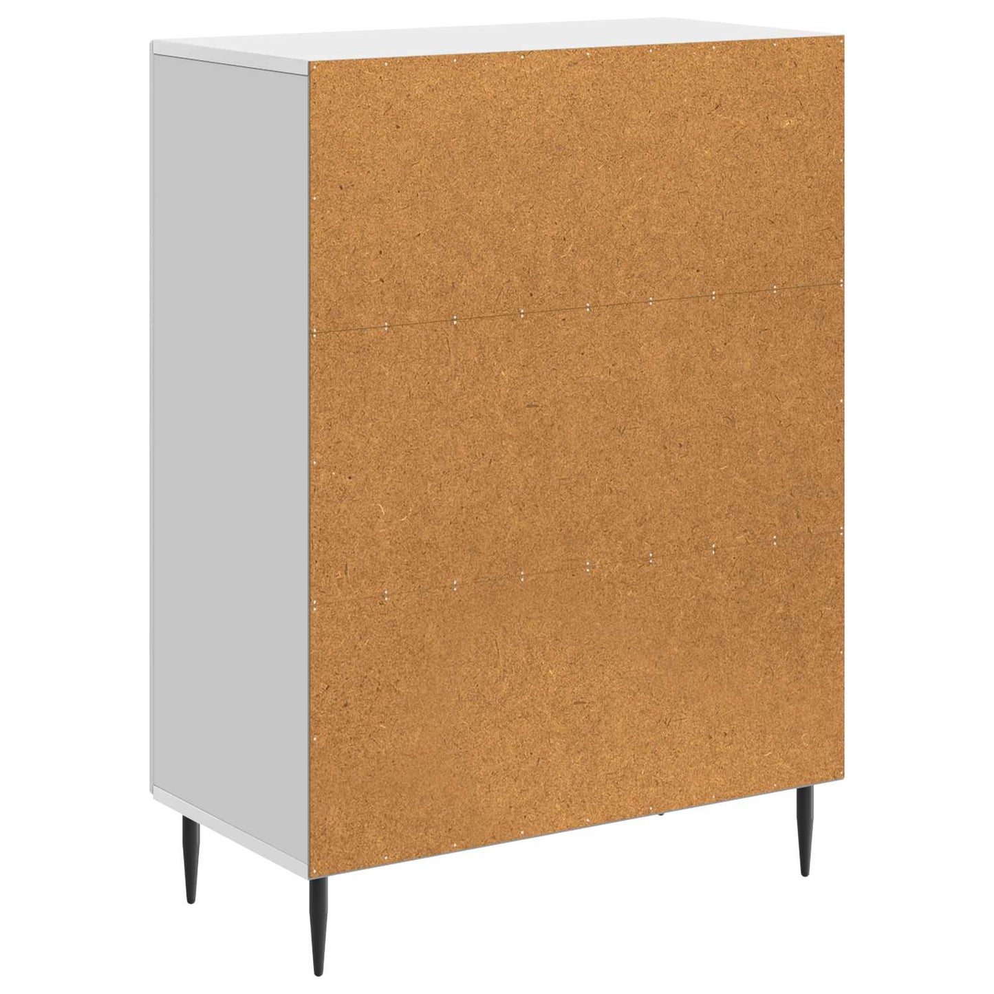 Dressoir Hoogglans Wit 66 x 34,5 x 89,5 cm Bewerkt hout is nu te koop bij PeponiXL, paradijselijk wonen!