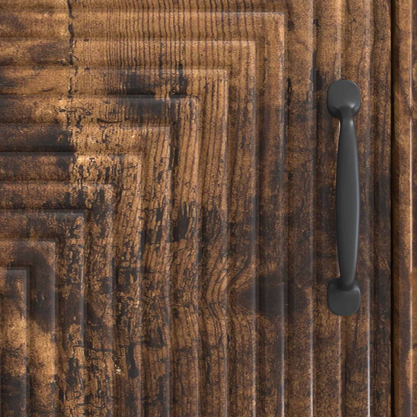 Dressoir Gerookt eiken 66 x 34,5 x 89,5 cm Bewerkt hout is nu te koop bij PeponiXL, paradijselijk wonen!
