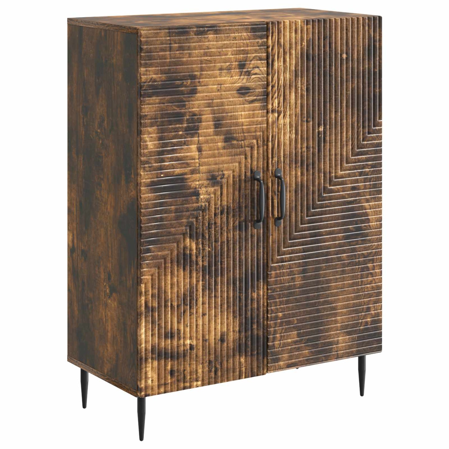 Dressoir Gerookt eiken 66 x 34,5 x 89,5 cm Bewerkt hout is nu te koop bij PeponiXL, paradijselijk wonen!