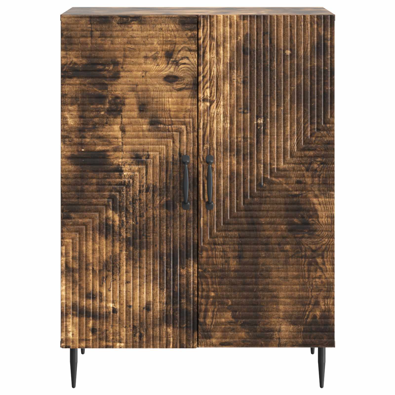 Dressoir Gerookt eiken 66 x 34,5 x 89,5 cm Bewerkt hout is nu te koop bij PeponiXL, paradijselijk wonen!