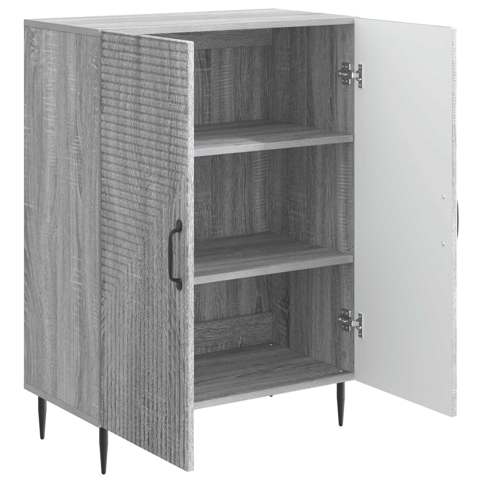 Dressoir Grijs sonoma 66 x 34,5 x 89,5 cm Bewerkt hout is nu te koop bij PeponiXL, paradijselijk wonen!