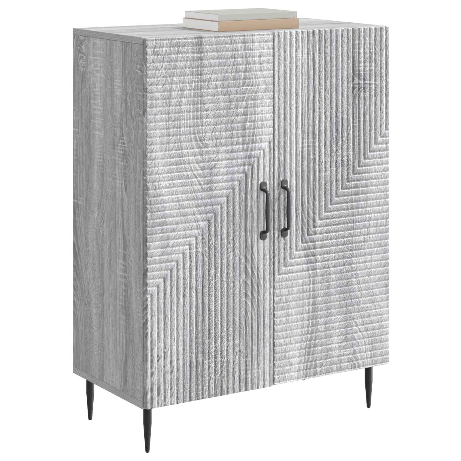 Dressoir Grijs sonoma 66 x 34,5 x 89,5 cm Bewerkt hout is nu te koop bij PeponiXL, paradijselijk wonen!