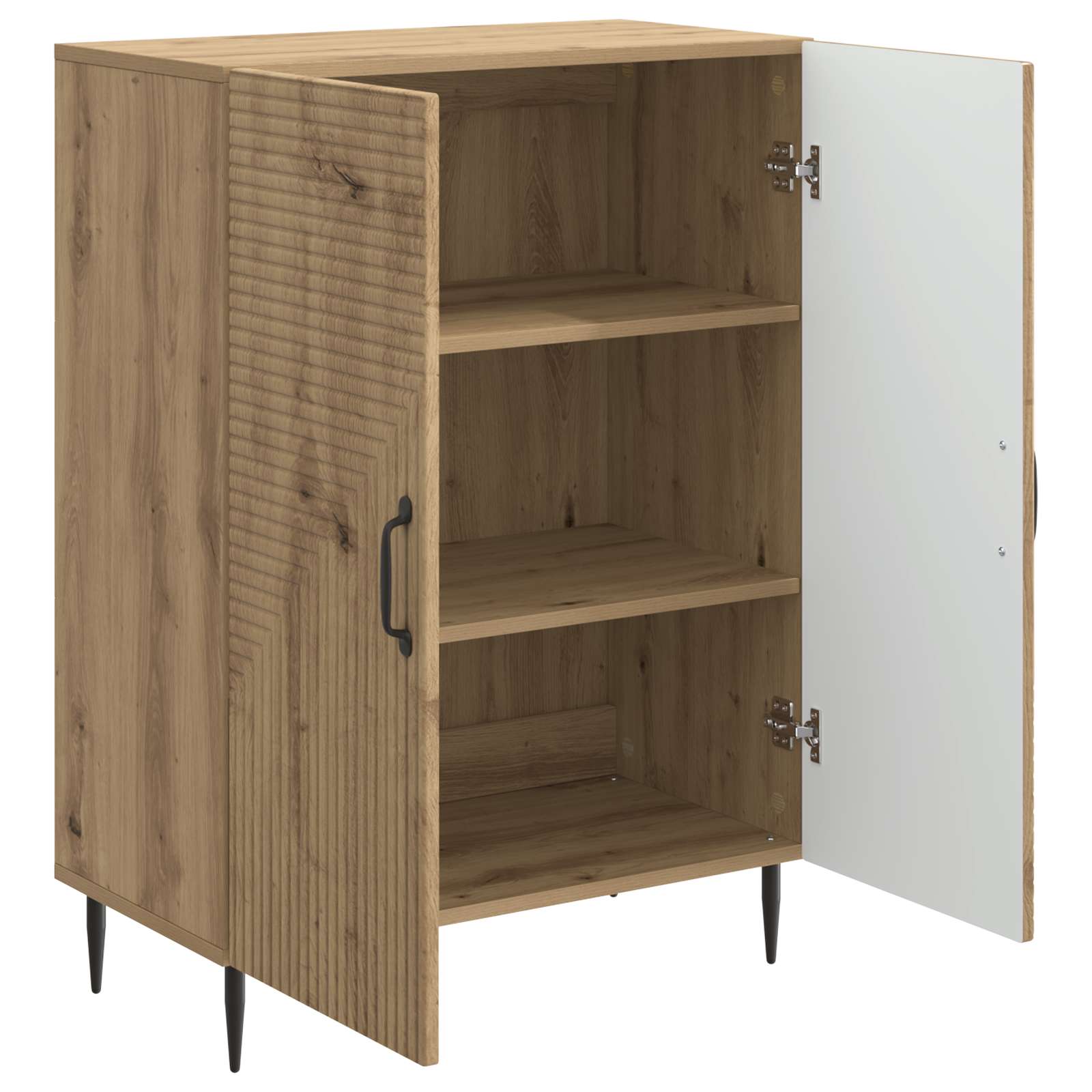 Dressoir Artisanaal eiken 66 x 34,5 x 89,5 cm Bewerkt hout is nu te koop bij PeponiXL, paradijselijk wonen!
