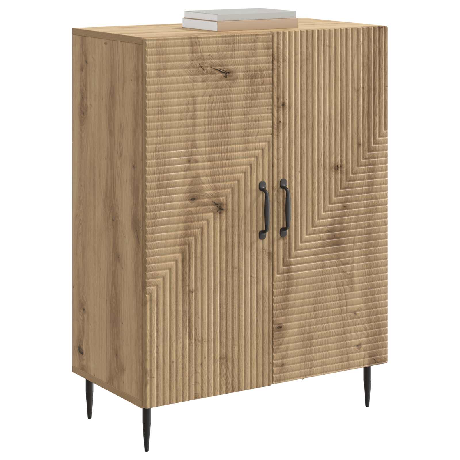Dressoir Artisanaal eiken 66 x 34,5 x 89,5 cm Bewerkt hout is nu te koop bij PeponiXL, paradijselijk wonen!
