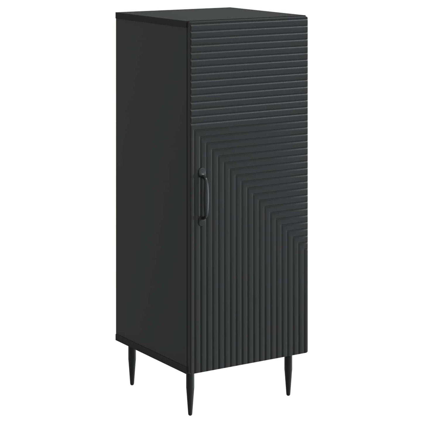 Dressoir Zwart 33 x 34,5 x 89,5 cm Bewerkt hout is nu te koop bij PeponiXL, paradijselijk wonen!