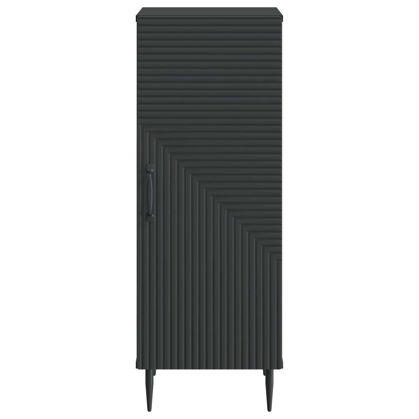 Dressoir Zwart 33 x 34,5 x 89,5 cm Bewerkt hout is nu te koop bij PeponiXL, paradijselijk wonen!