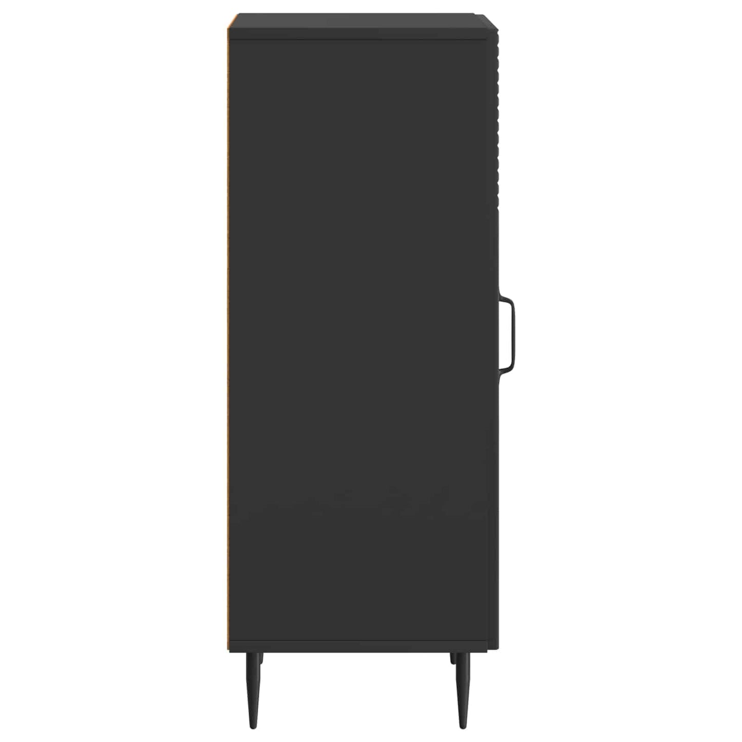 Dressoir Zwart 33 x 34,5 x 89,5 cm Bewerkt hout is nu te koop bij PeponiXL, paradijselijk wonen!