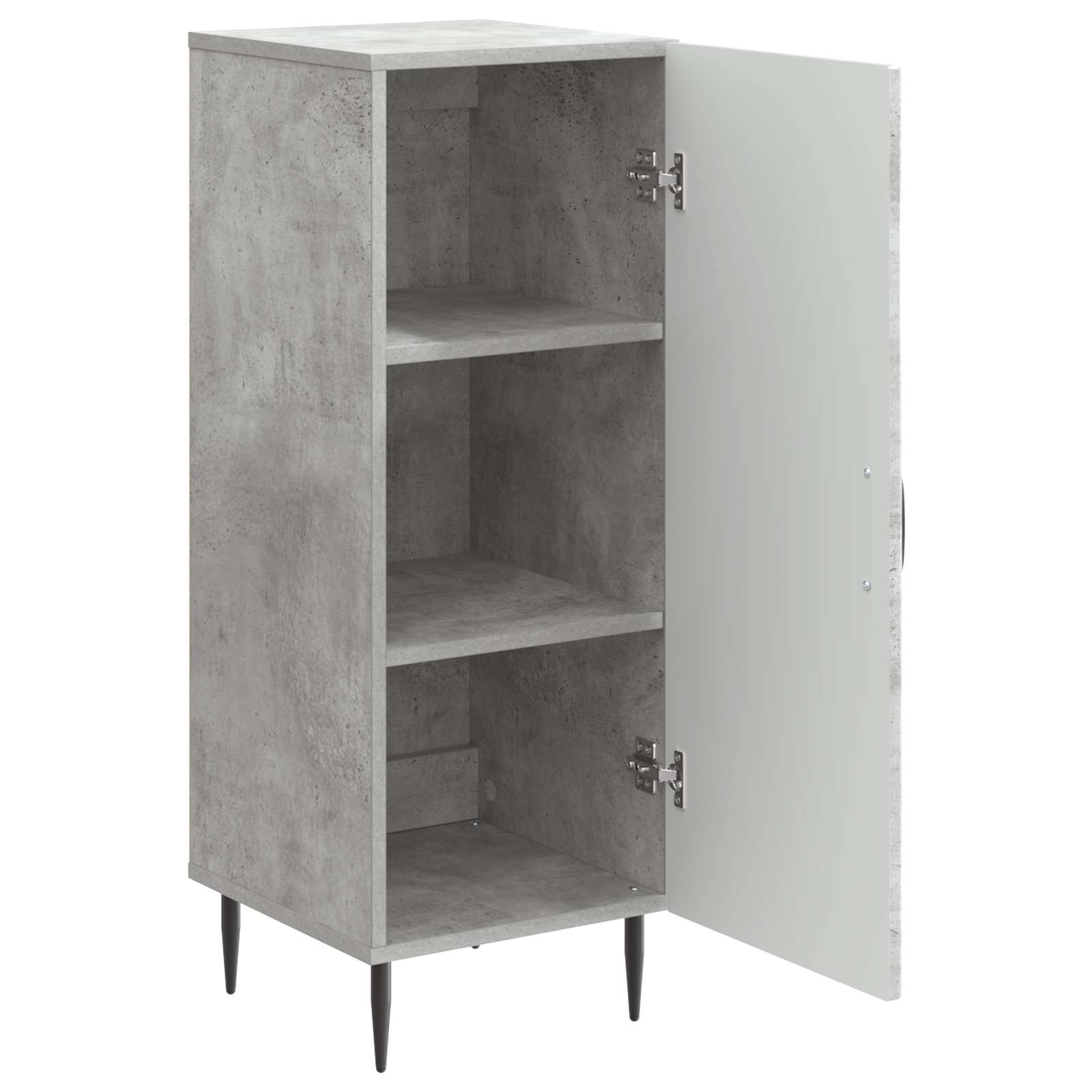 Dressoir Betongrijs 33 x 34,5 x 89,5 cm Bewerkt hout is nu te koop bij PeponiXL, paradijselijk wonen!