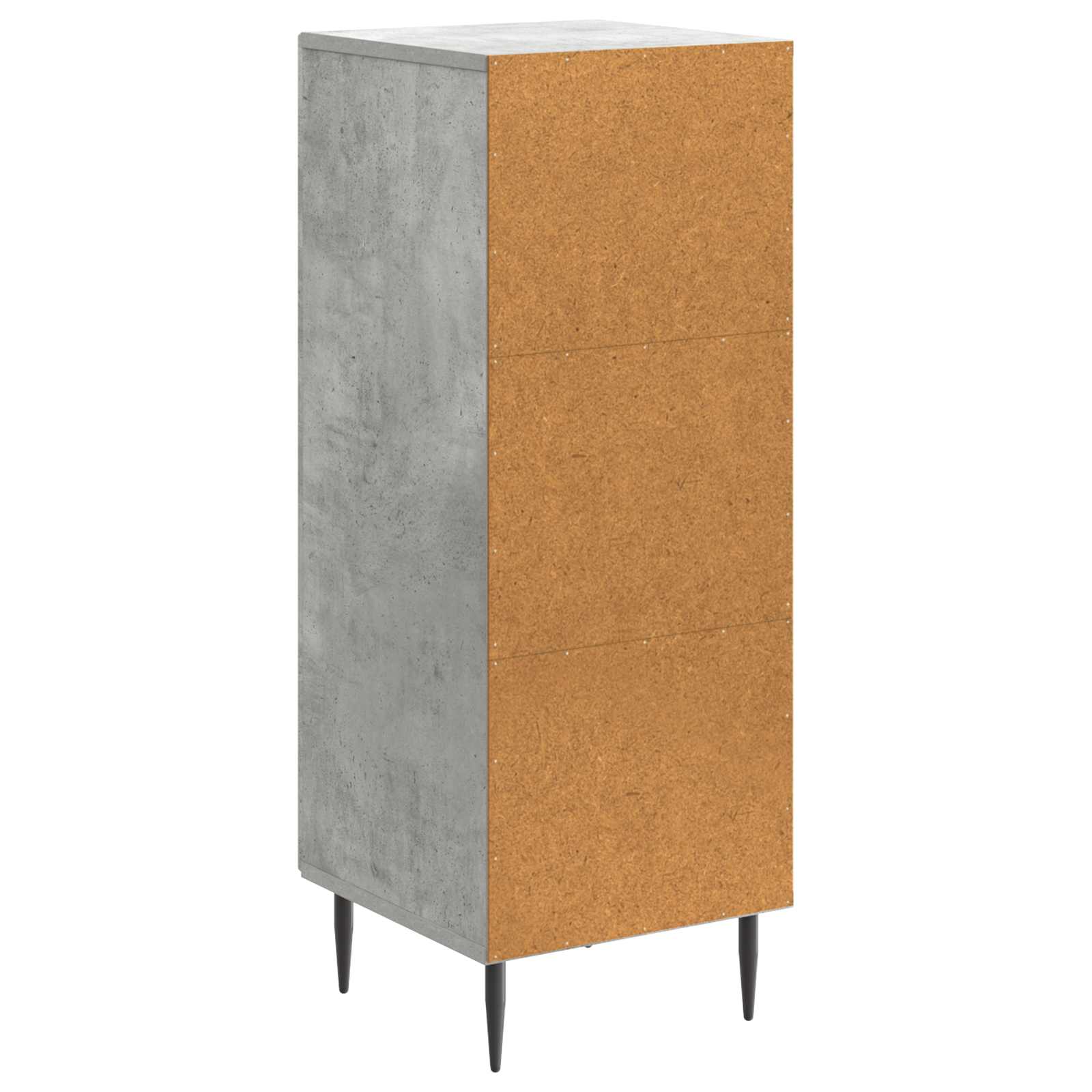 Dressoir Betongrijs 33 x 34,5 x 89,5 cm Bewerkt hout is nu te koop bij PeponiXL, paradijselijk wonen!