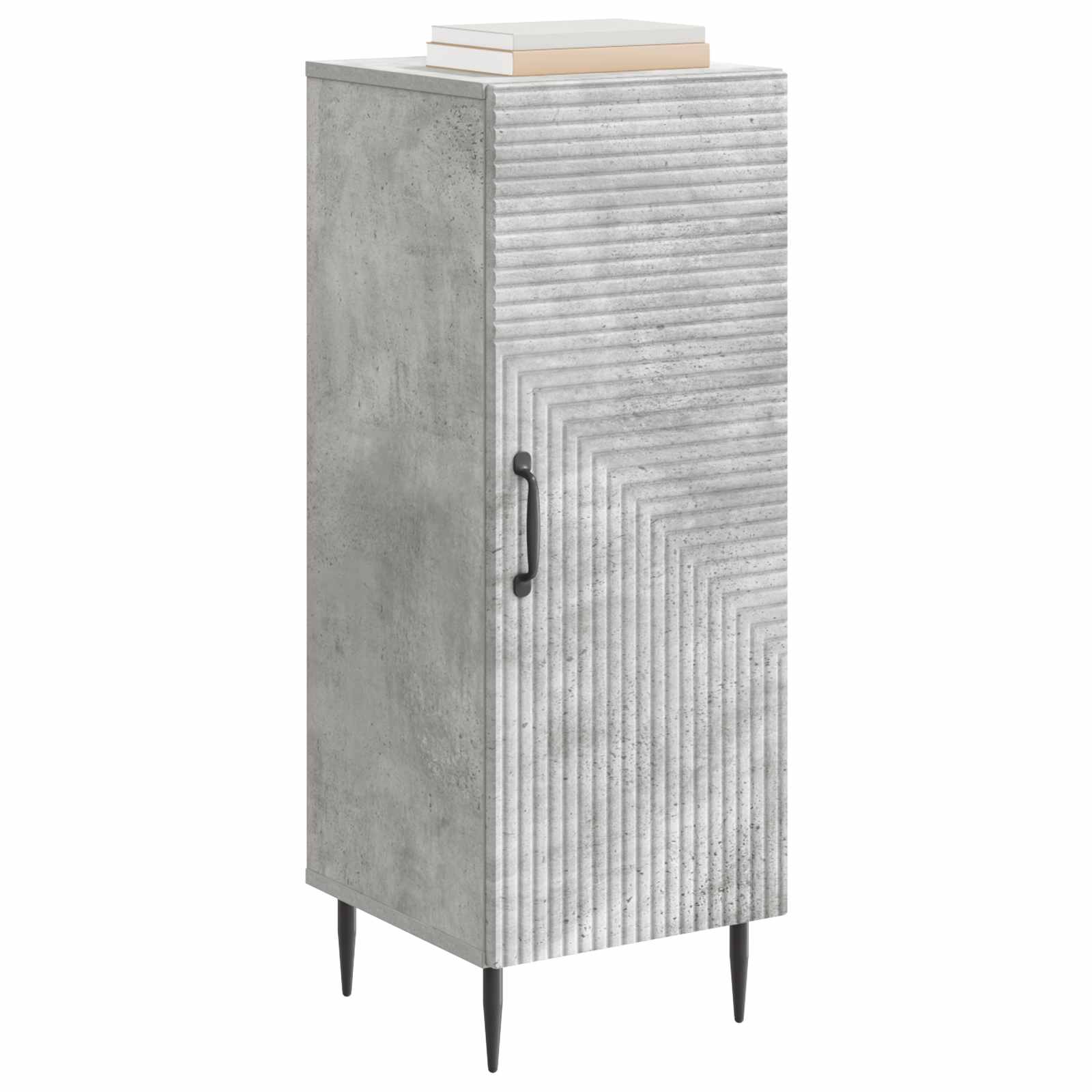 Dressoir Betongrijs 33 x 34,5 x 89,5 cm Bewerkt hout is nu te koop bij PeponiXL, paradijselijk wonen!