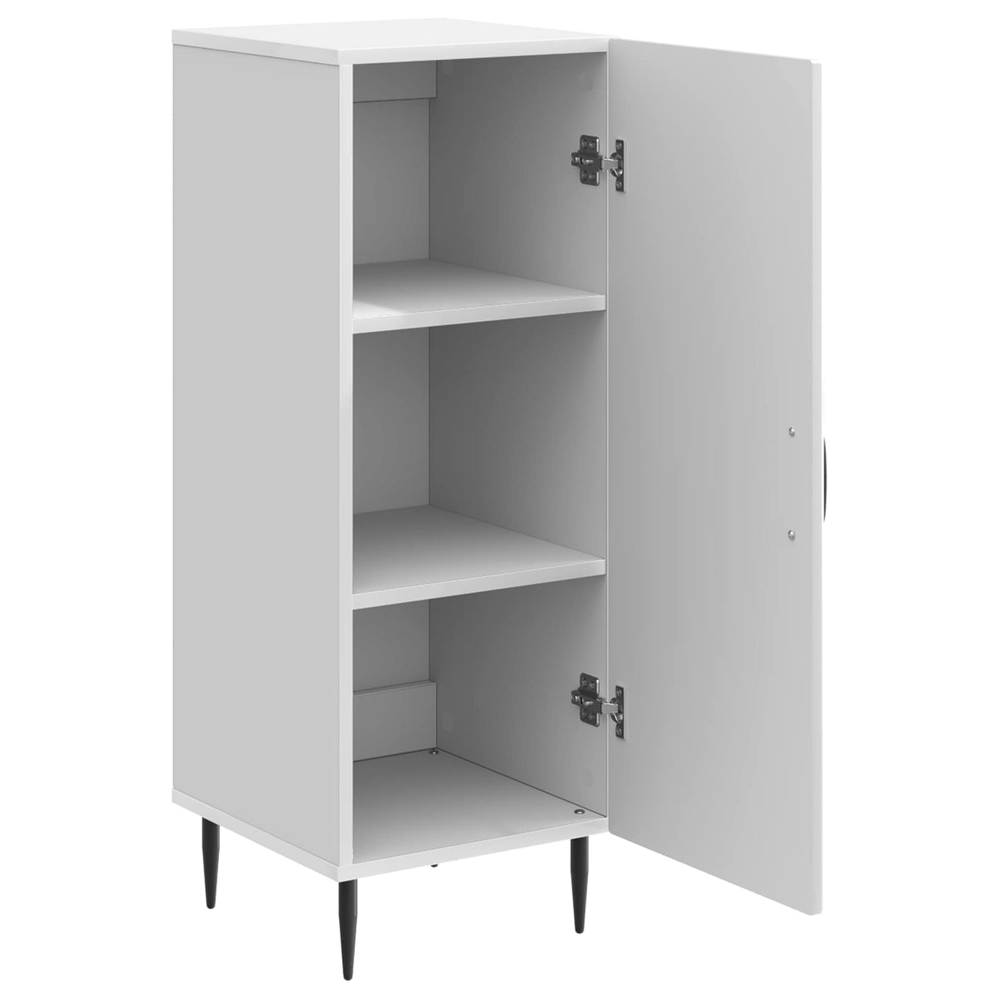 Dressoir Hoogglans Wit 33 x 34,5 x 89,5 cm Bewerkt hout is nu te koop bij PeponiXL, paradijselijk wonen!