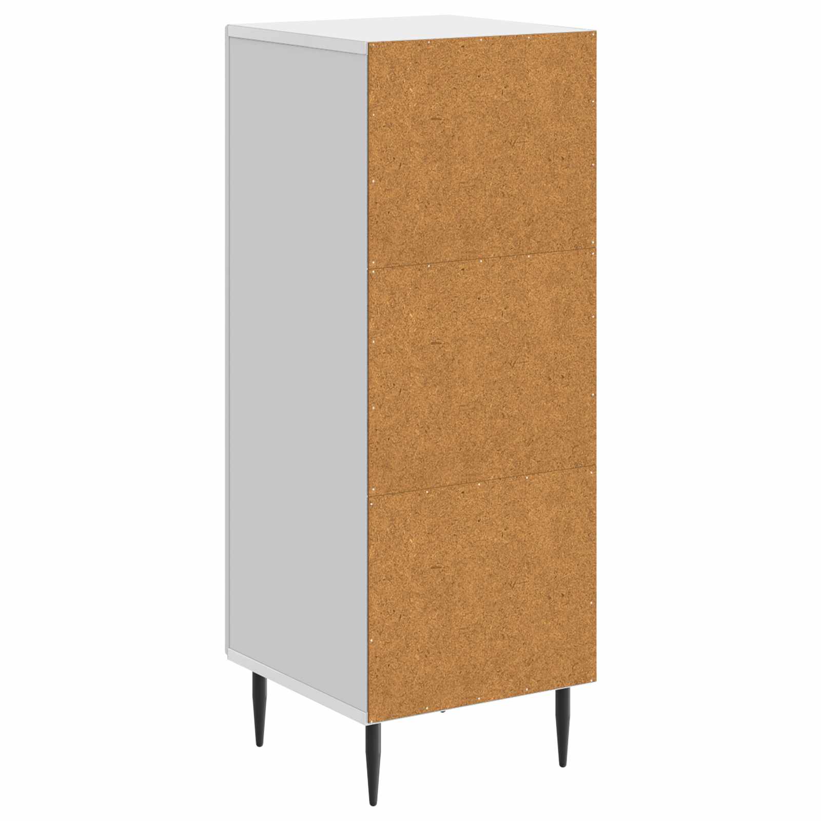 Dressoir Hoogglans Wit 33 x 34,5 x 89,5 cm Bewerkt hout is nu te koop bij PeponiXL, paradijselijk wonen!