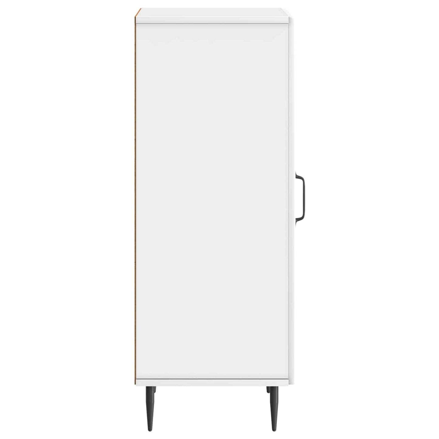 Dressoir Hoogglans Wit 33 x 34,5 x 89,5 cm Bewerkt hout is nu te koop bij PeponiXL, paradijselijk wonen!