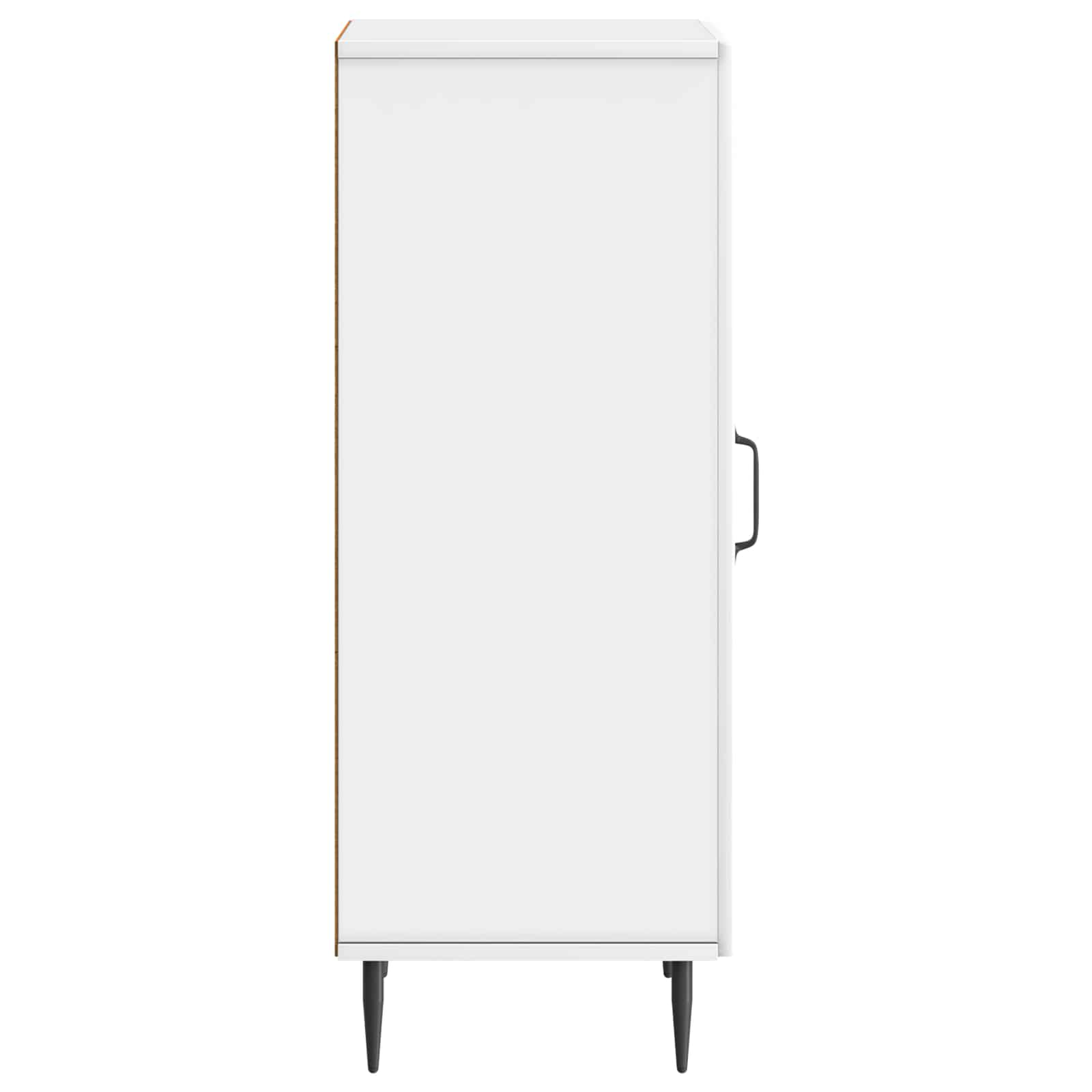Dressoir Hoogglans Wit 33 x 34,5 x 89,5 cm Bewerkt hout is nu te koop bij PeponiXL, paradijselijk wonen!
