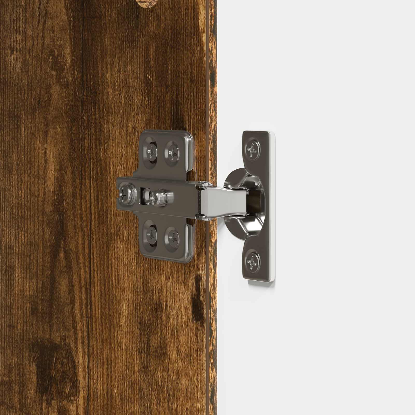 Dressoir Gerookt eiken 33 x 34,5 x 89,5 cm Bewerkt hout is nu te koop bij PeponiXL, paradijselijk wonen!