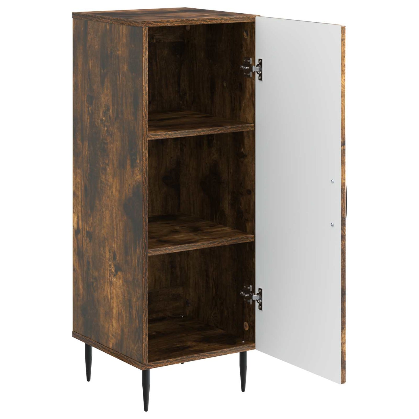 Dressoir Gerookt eiken 33 x 34,5 x 89,5 cm Bewerkt hout is nu te koop bij PeponiXL, paradijselijk wonen!