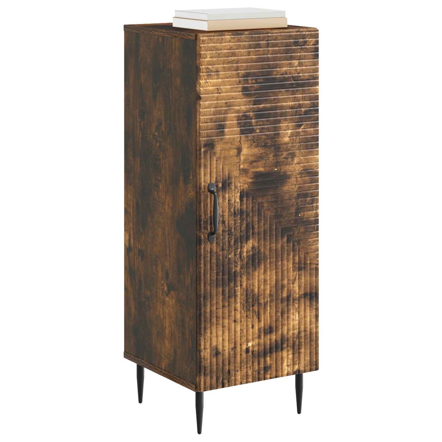 Dressoir Gerookt eiken 33 x 34,5 x 89,5 cm Bewerkt hout is nu te koop bij PeponiXL, paradijselijk wonen!