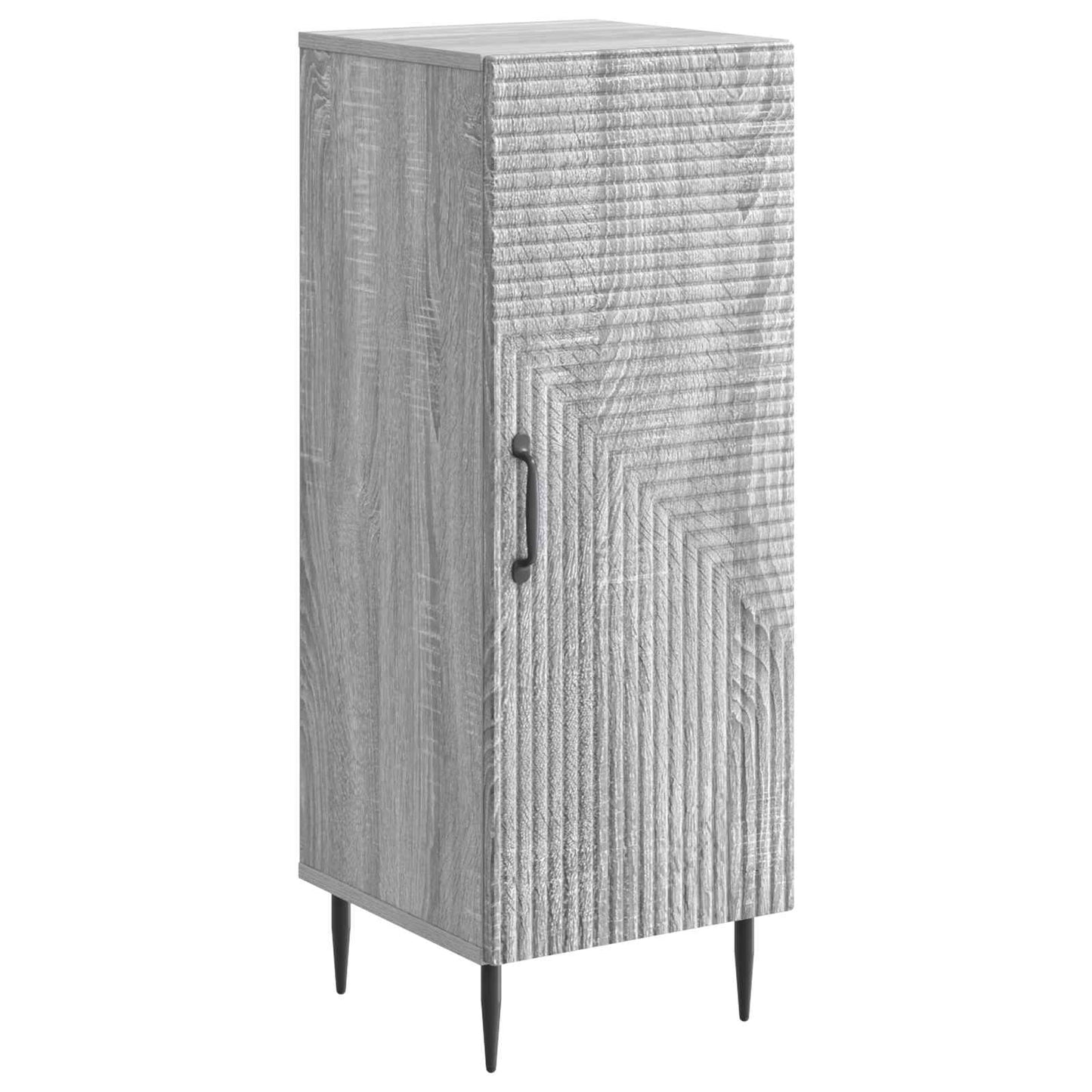 Dressoir Grijs sonoma 33 x 34,5 x 89,5 cm Bewerkt hout is nu te koop bij PeponiXL, paradijselijk wonen!