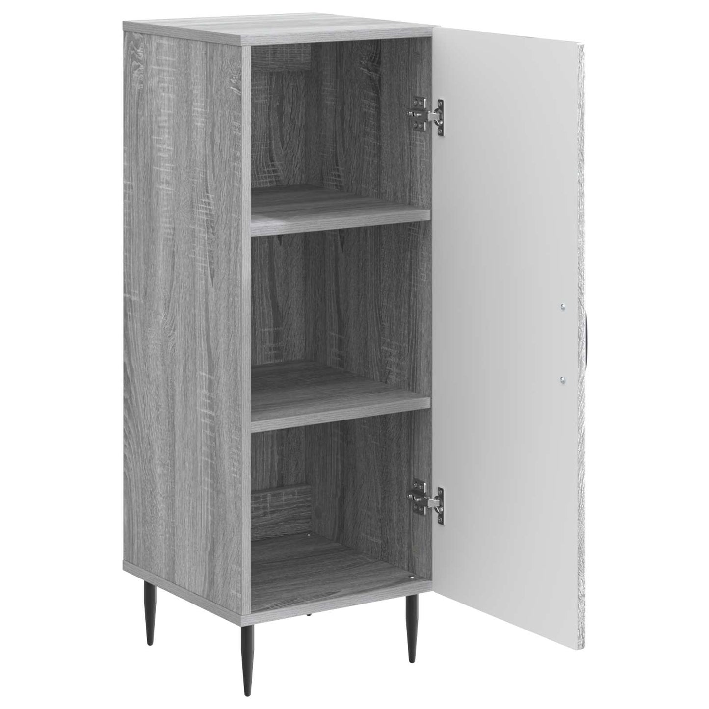 Dressoir Grijs sonoma 33 x 34,5 x 89,5 cm Bewerkt hout is nu te koop bij PeponiXL, paradijselijk wonen!