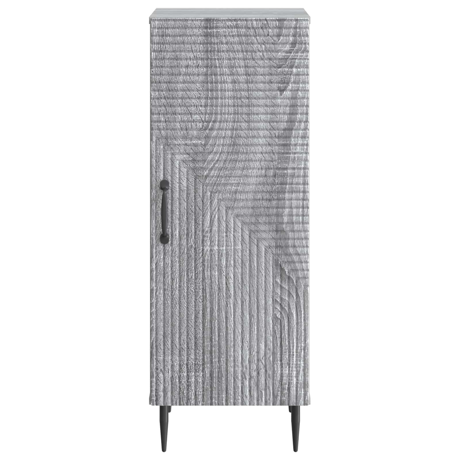 Dressoir Grijs sonoma 33 x 34,5 x 89,5 cm Bewerkt hout is nu te koop bij PeponiXL, paradijselijk wonen!