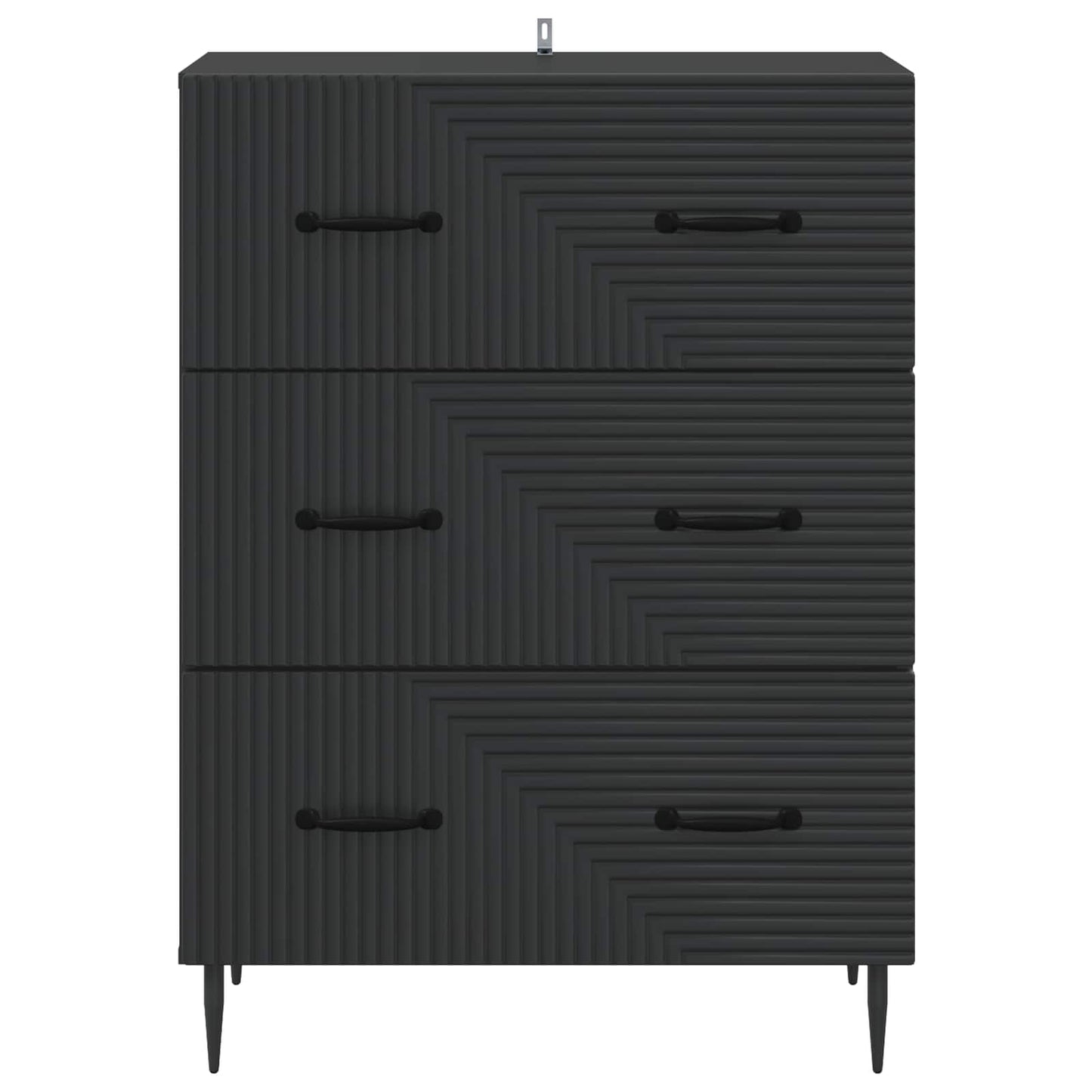 Ladenkast Zwart 66 x 34,5 x 89,5 cm Bewerkt hout is nu te koop bij PeponiXL, paradijselijk wonen!