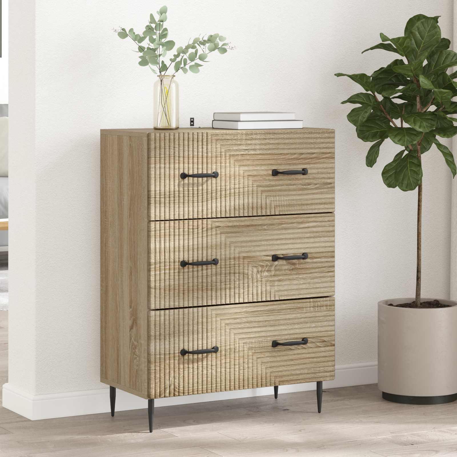 Ladenkast Sonoma Eiken 66 x 34,5 x 89,5 cm Bewerkt hout is nu te koop bij PeponiXL, paradijselijk wonen!