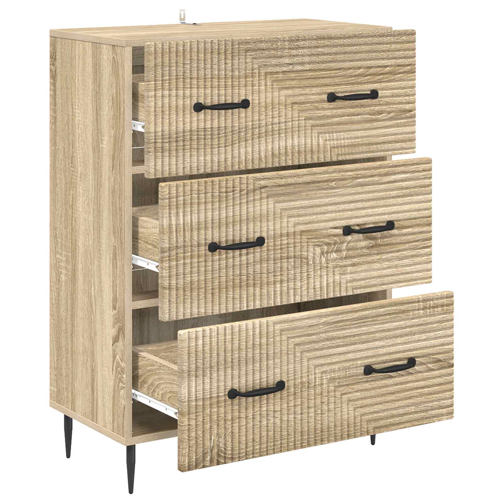 Ladenkast Sonoma Eiken 66 x 34,5 x 89,5 cm Bewerkt hout is nu te koop bij PeponiXL, paradijselijk wonen!