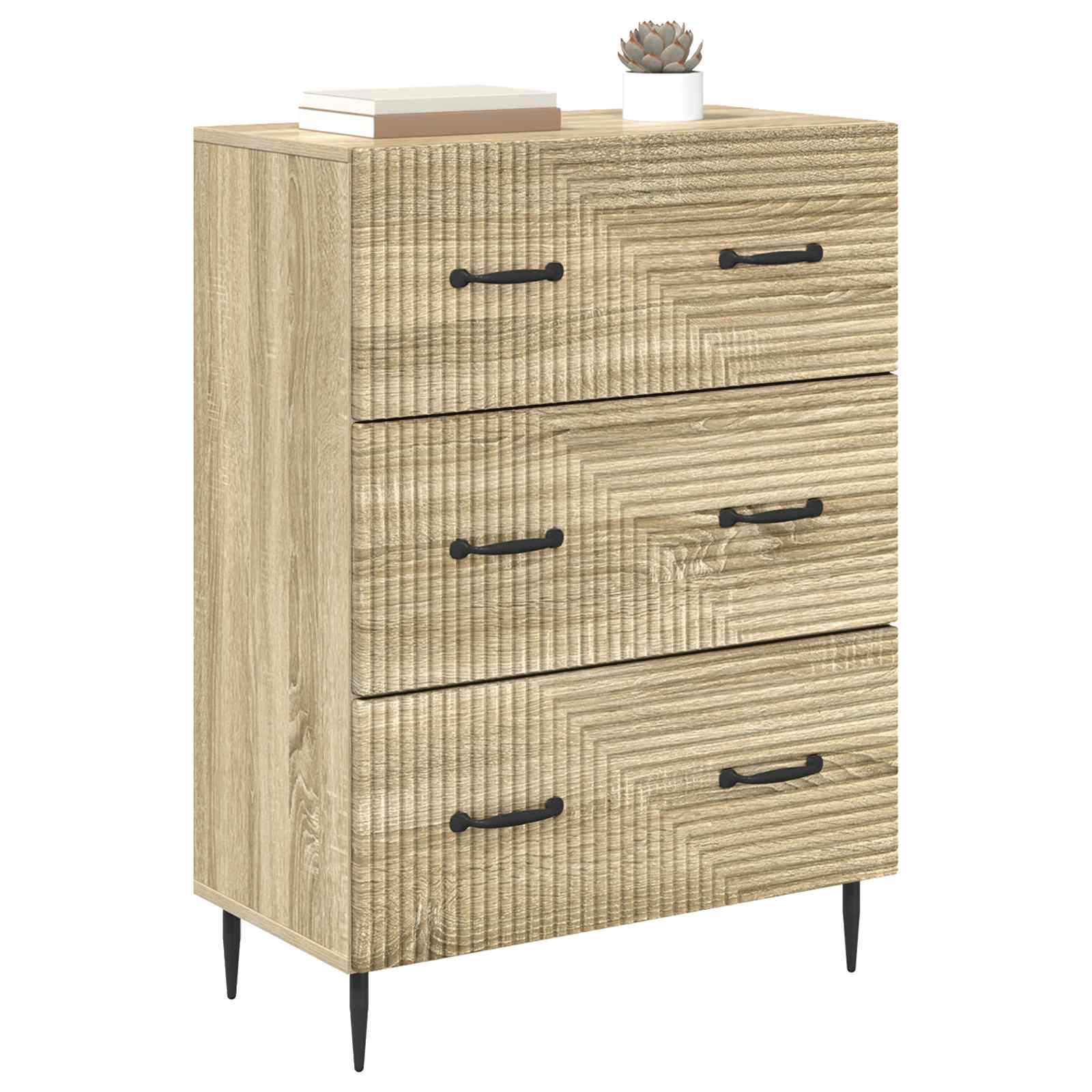 Ladenkast Sonoma Eiken 66 x 34,5 x 89,5 cm Bewerkt hout is nu te koop bij PeponiXL, paradijselijk wonen!