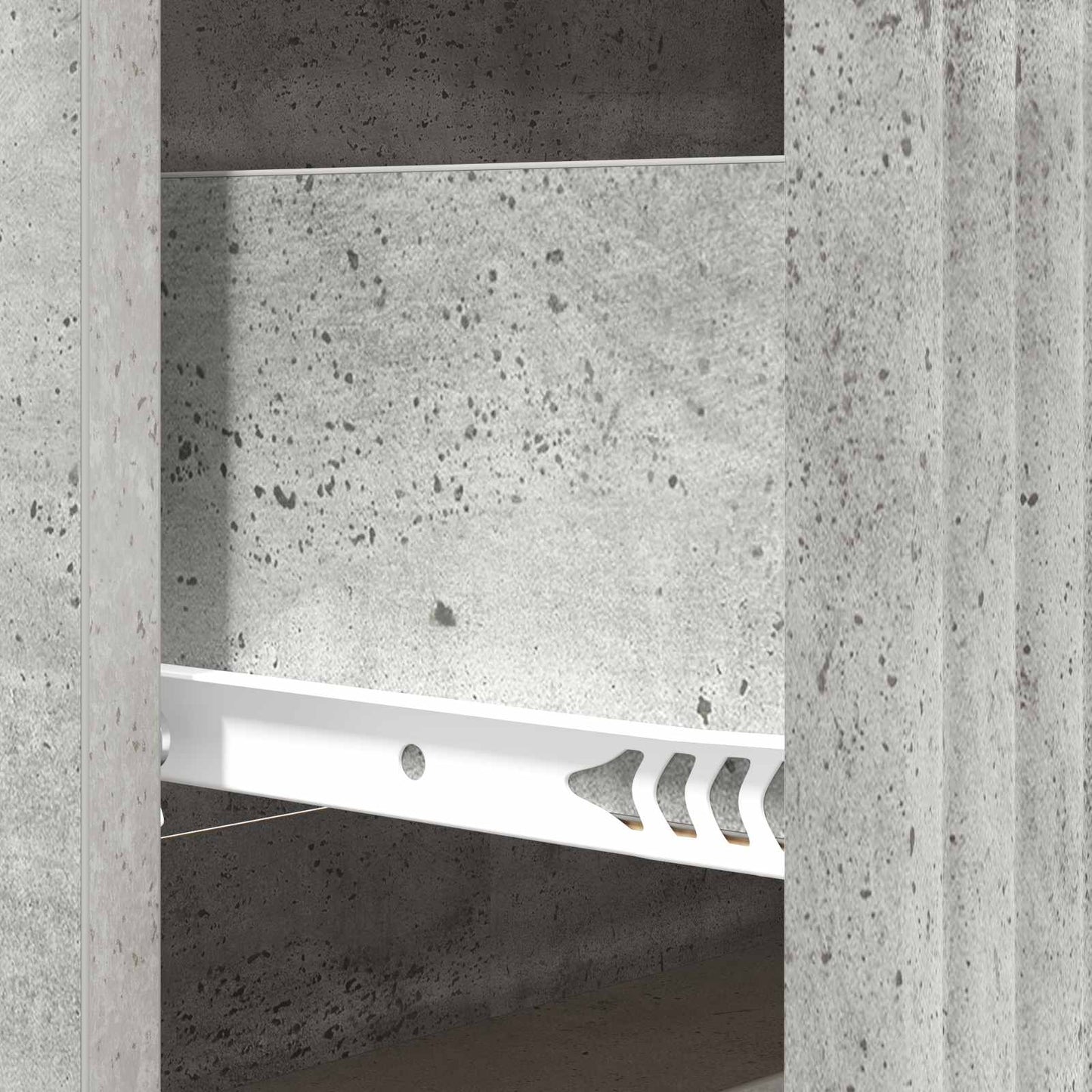 Ladenkast Betongrijs 66 x 34,5 x 89,5 cm Bewerkt hout is nu te koop bij PeponiXL, paradijselijk wonen!