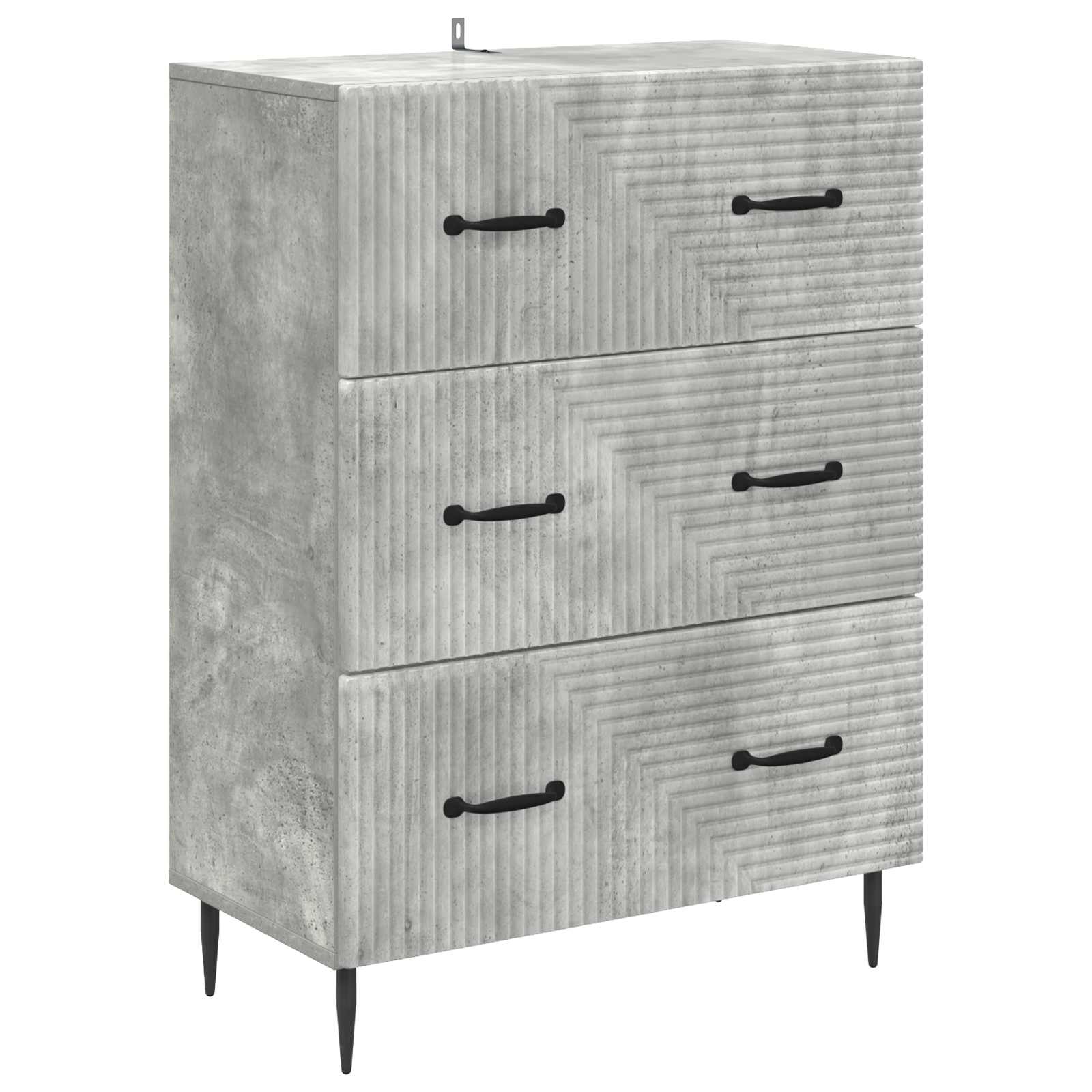 Ladenkast Betongrijs 66 x 34,5 x 89,5 cm Bewerkt hout is nu te koop bij PeponiXL, paradijselijk wonen!