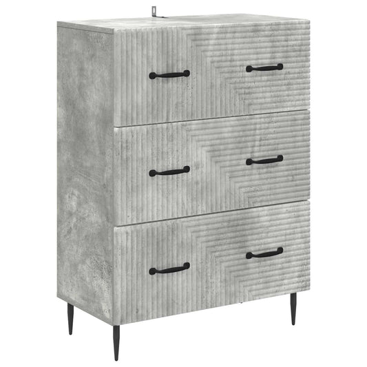 Ladenkast Betongrijs 66 x 34,5 x 89,5 cm Bewerkt hout is nu te koop bij PeponiXL, paradijselijk wonen!