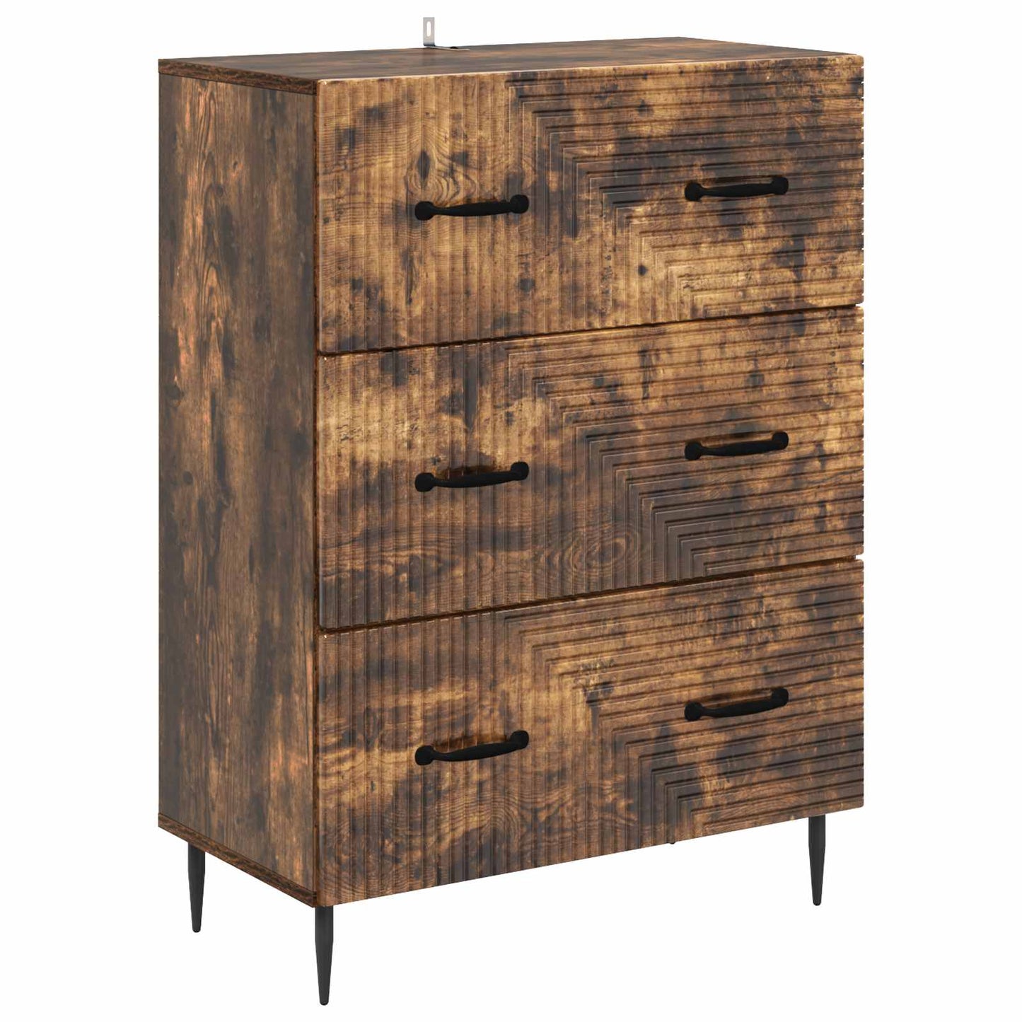 Ladenkast Gerookt eiken 66 x 34,5 x 89,5 cm Bewerkt hout is nu te koop bij PeponiXL, paradijselijk wonen!