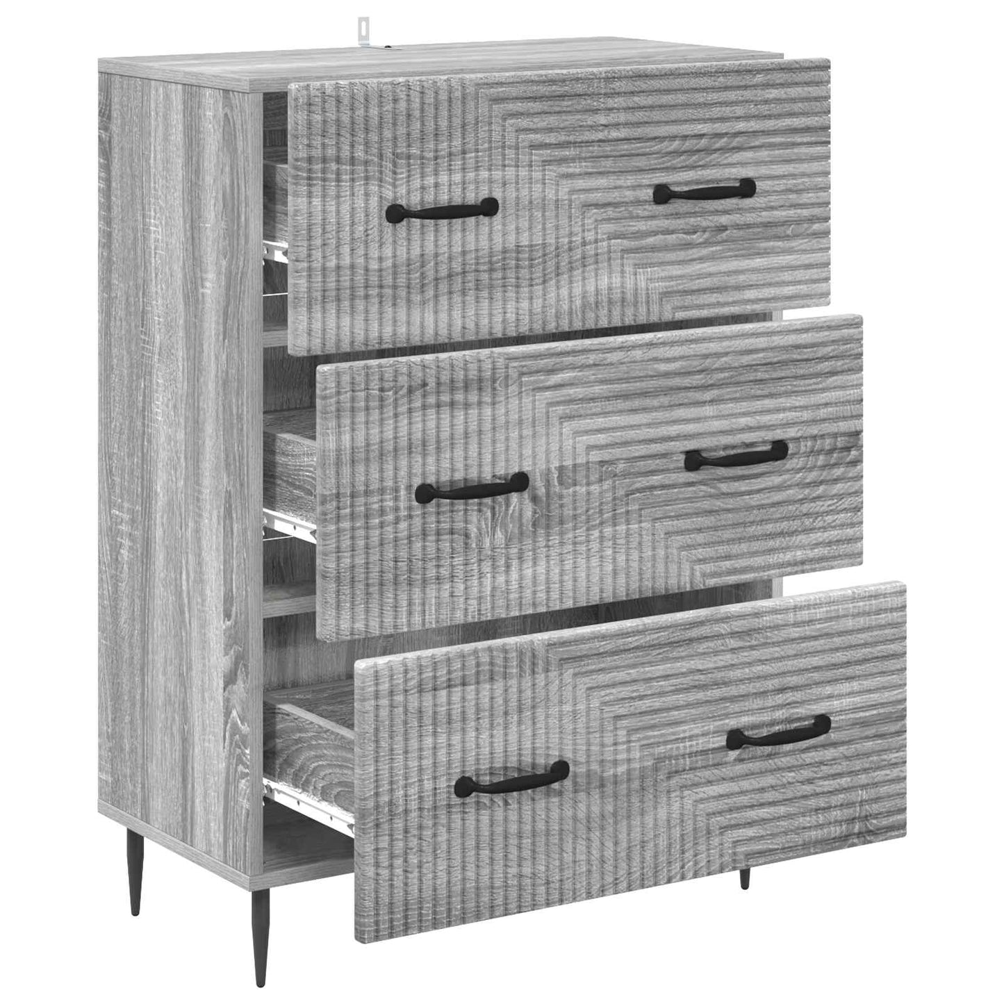 Ladenkast Grijs Sonoma 66 x 34,5 x 89,5 cm Bewerkt hout is nu te koop bij PeponiXL, paradijselijk wonen!