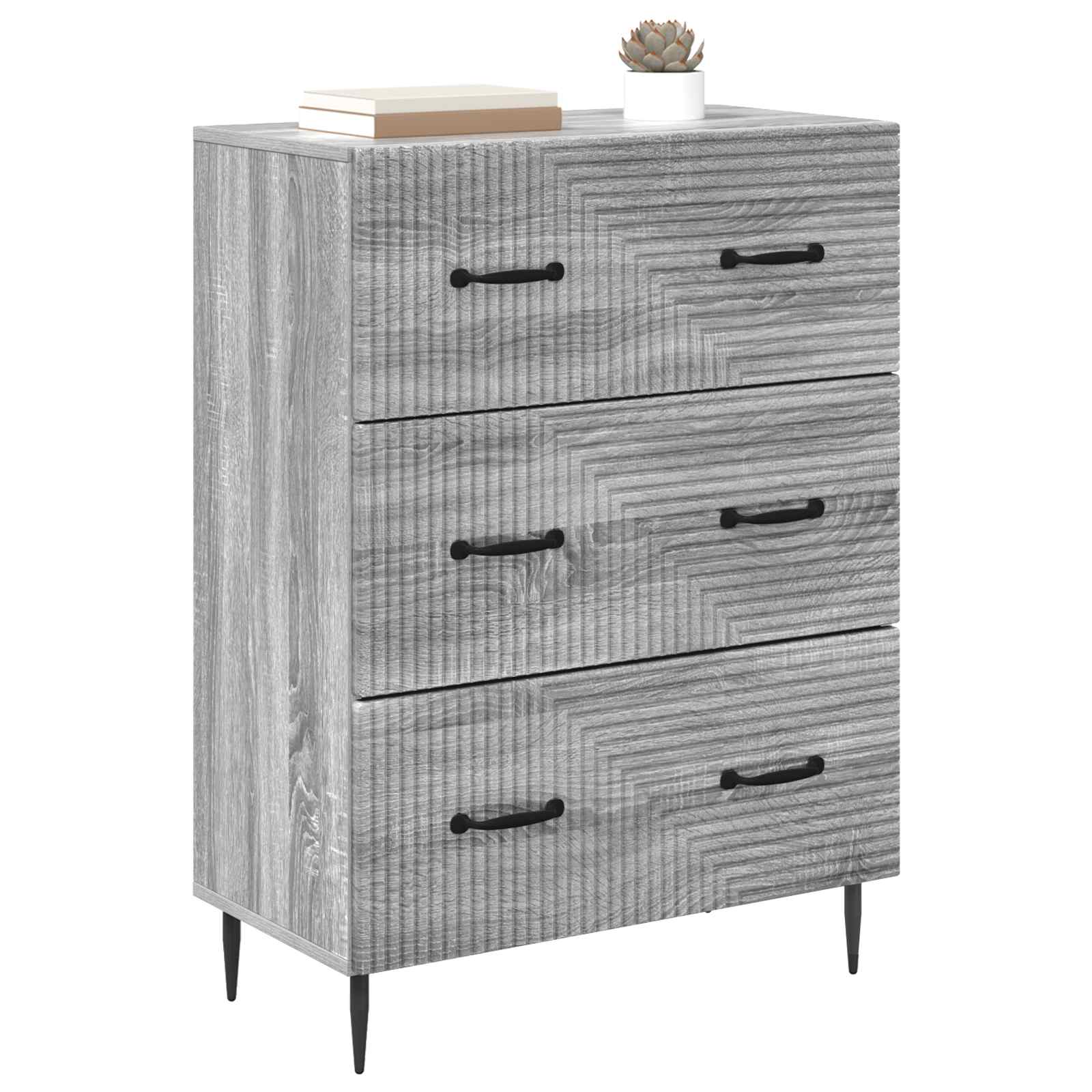 Ladenkast Grijs Sonoma 66 x 34,5 x 89,5 cm Bewerkt hout is nu te koop bij PeponiXL, paradijselijk wonen!