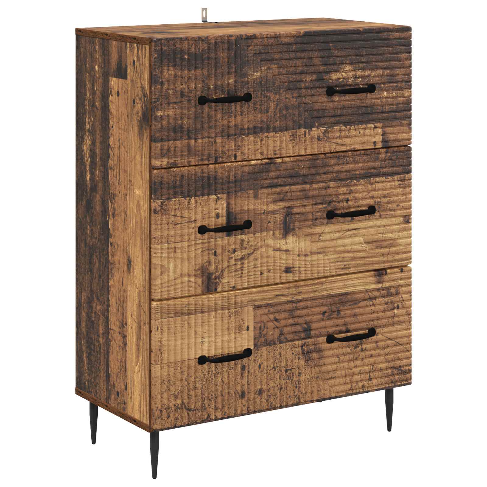 Ladenkast Oud hout 66 x 34,5 x 89,5 cm Bewerkt hout is nu te koop bij PeponiXL, paradijselijk wonen!