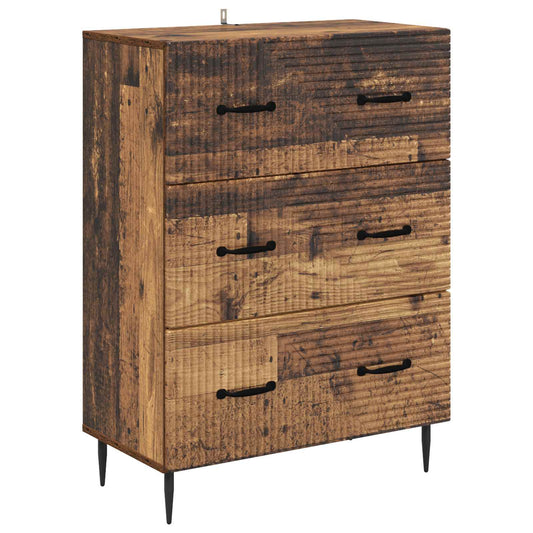 Ladenkast Oud hout 66 x 34,5 x 89,5 cm Bewerkt hout is nu te koop bij PeponiXL, paradijselijk wonen!