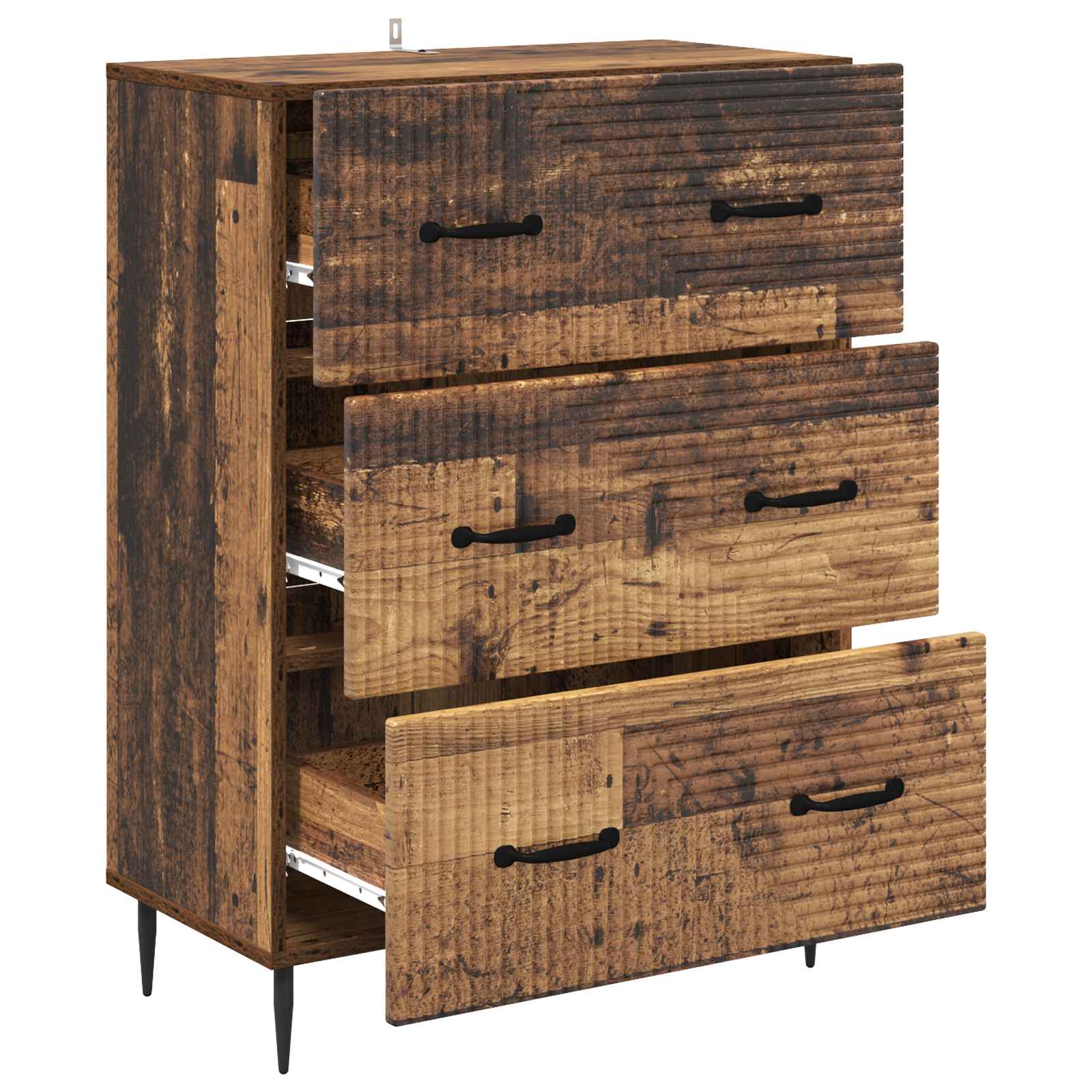 Ladenkast Oud hout 66 x 34,5 x 89,5 cm Bewerkt hout is nu te koop bij PeponiXL, paradijselijk wonen!