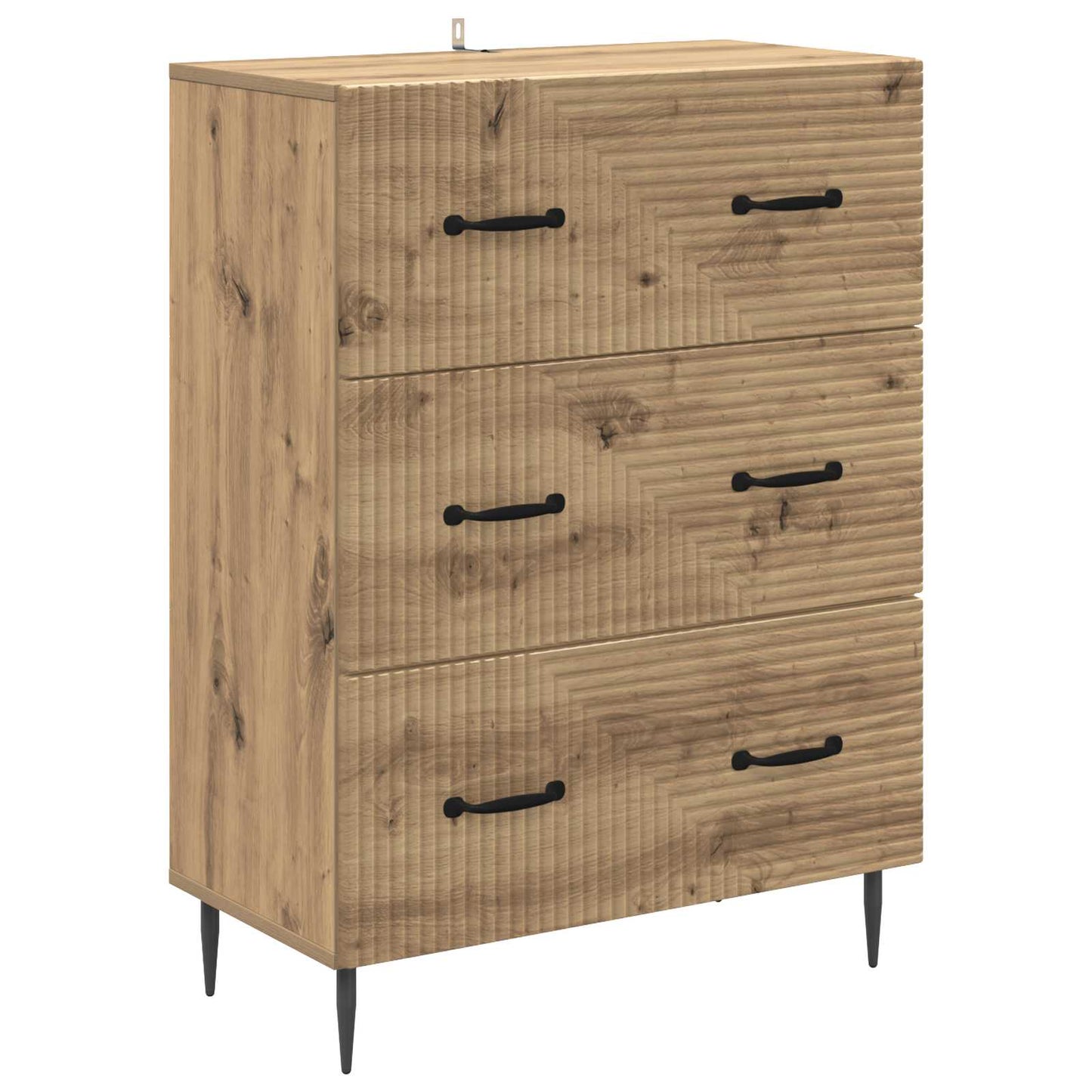 Ladenkast Artisanaal eiken 66 x 34,5 x 89,5 cm Bewerkt hout is nu te koop bij PeponiXL, paradijselijk wonen!