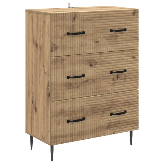 Ladenkast Artisanaal eiken 66 x 34,5 x 89,5 cm Bewerkt hout is nu te koop bij PeponiXL, paradijselijk wonen!