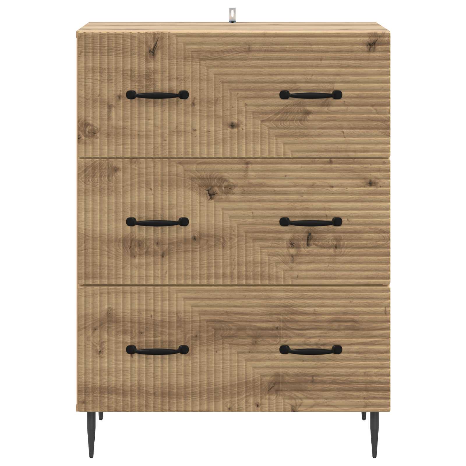 Ladenkast Artisanaal eiken 66 x 34,5 x 89,5 cm Bewerkt hout is nu te koop bij PeponiXL, paradijselijk wonen!