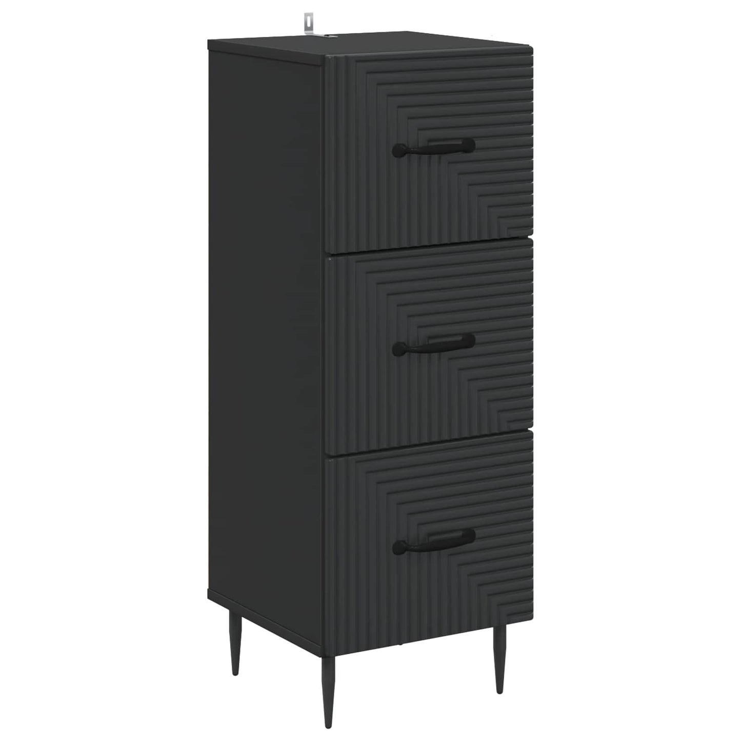 Ladenkast Zwart 33 x 34,5 x 89,5 cm Bewerkt hout is nu te koop bij PeponiXL, paradijselijk wonen!