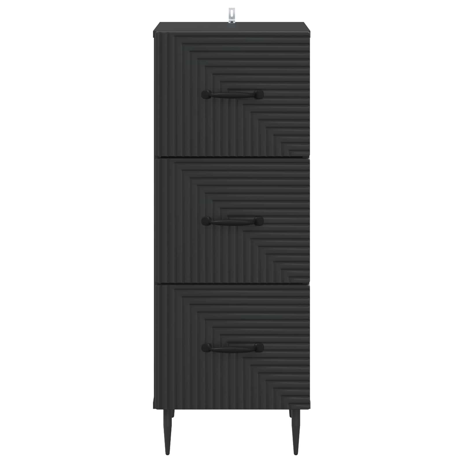 Ladenkast Zwart 33 x 34,5 x 89,5 cm Bewerkt hout is nu te koop bij PeponiXL, paradijselijk wonen!