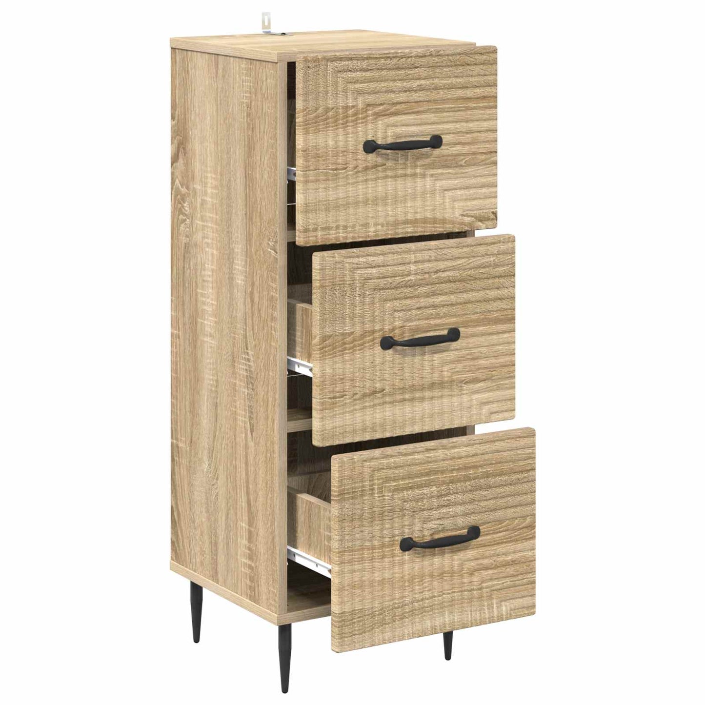 Ladenkast Sonoma Eiken 33 x 34,5 x 89,5 cm Bewerkt hout is nu te koop bij PeponiXL, paradijselijk wonen!