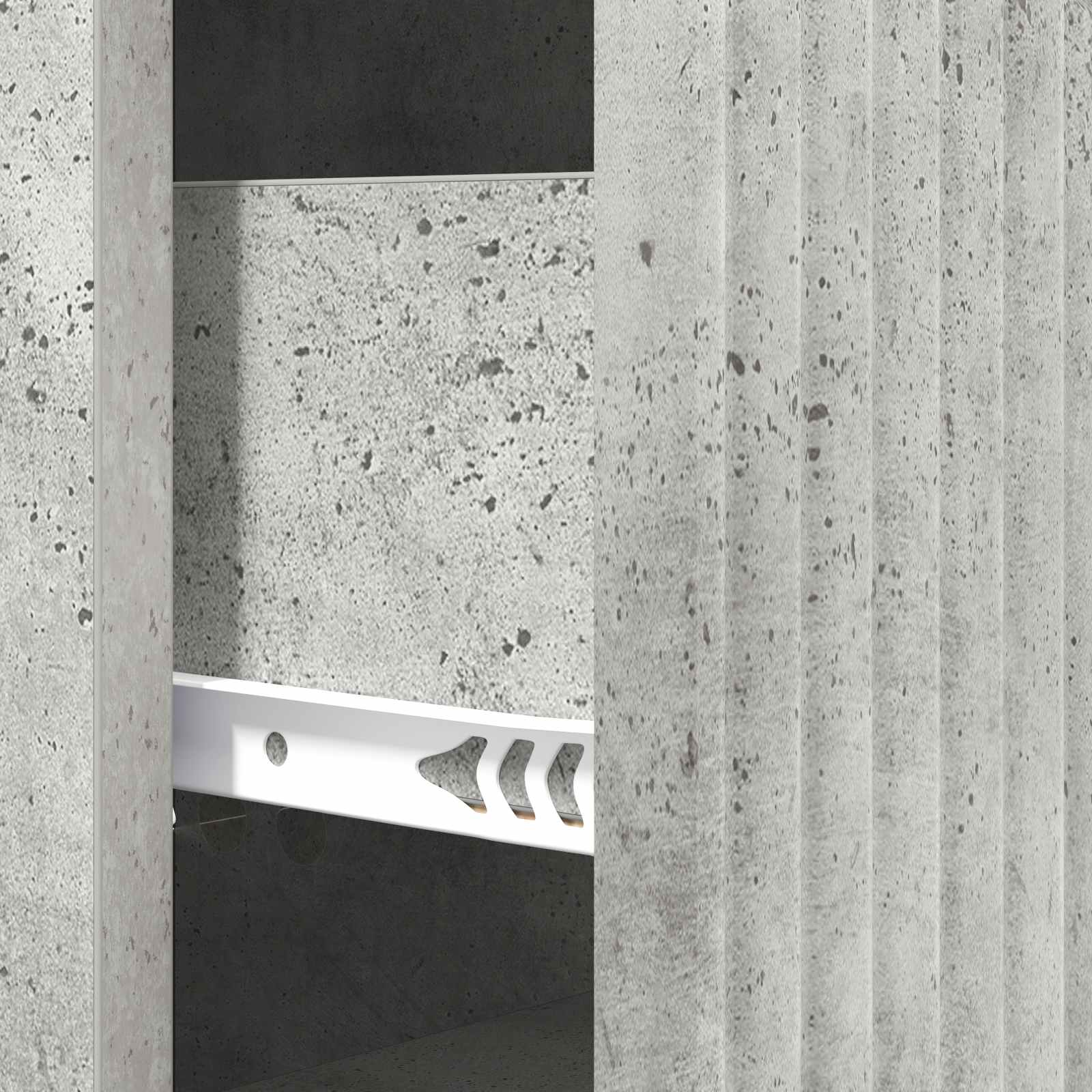 Ladenkast Betongrijs 33 x 34,5 x 89,5 cm Bewerkt hout is nu te koop bij PeponiXL, paradijselijk wonen!