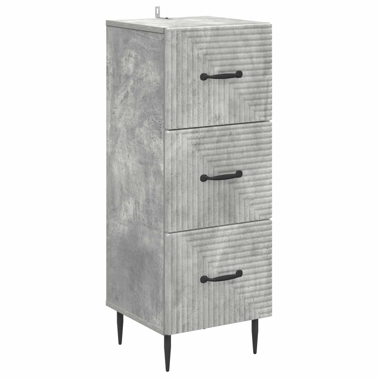 Ladenkast Betongrijs 33 x 34,5 x 89,5 cm Bewerkt hout is nu te koop bij PeponiXL, paradijselijk wonen!