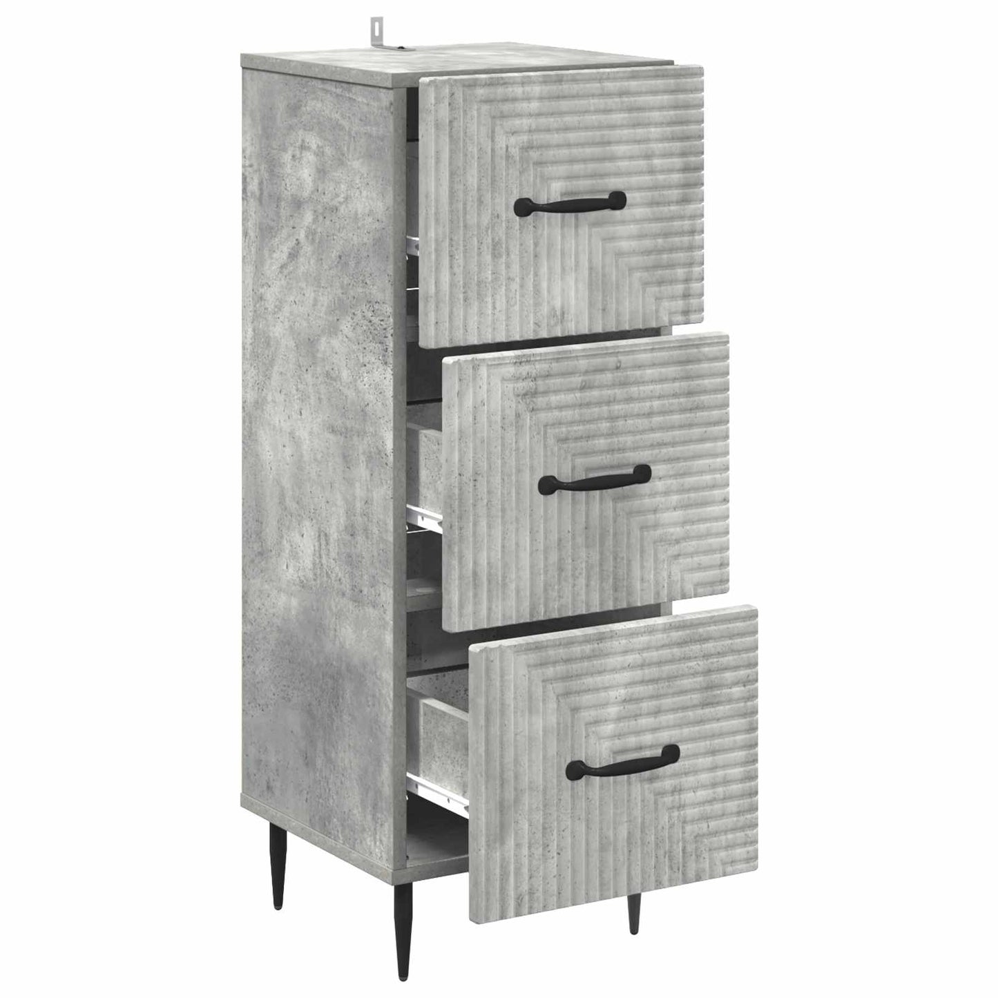 Ladenkast Betongrijs 33 x 34,5 x 89,5 cm Bewerkt hout is nu te koop bij PeponiXL, paradijselijk wonen!